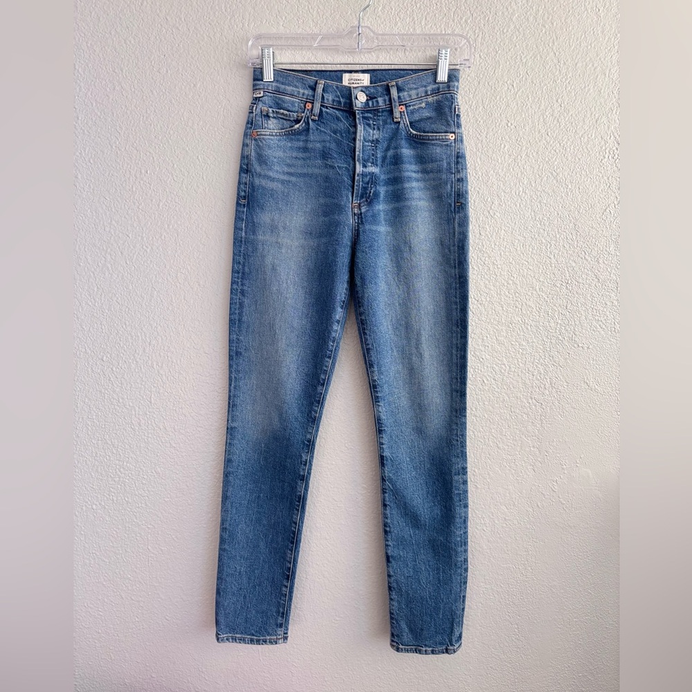 Citizens of Humanity Olivia Ankle Slim Jeans‎ High-Rise Blue Size 24 - Picture 2 of 9